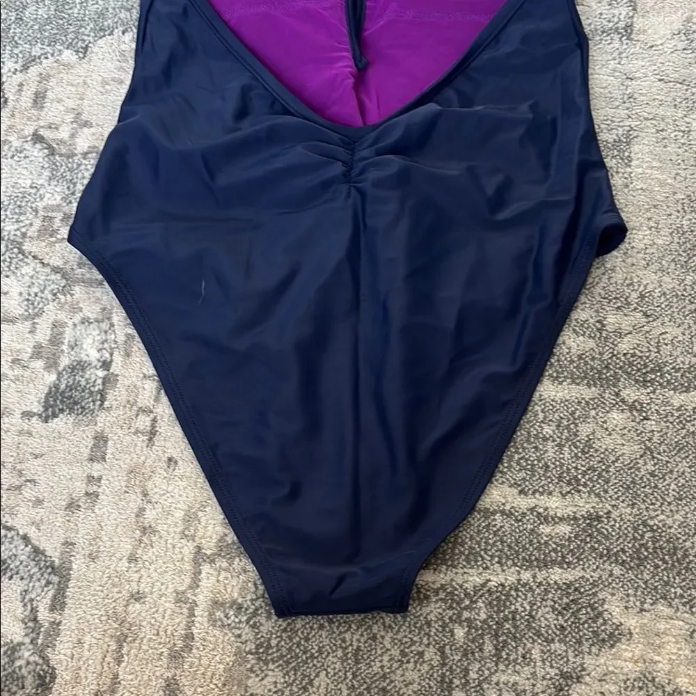 Navy Floral One-Piece Swimsuit